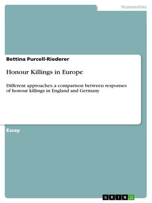cover image of Honour Killings in Europe